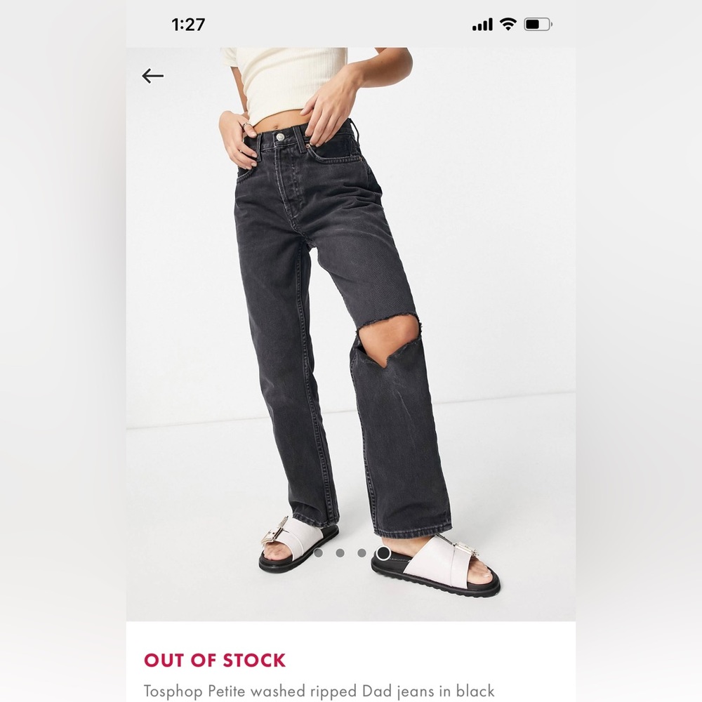 Topshop petite jeans
